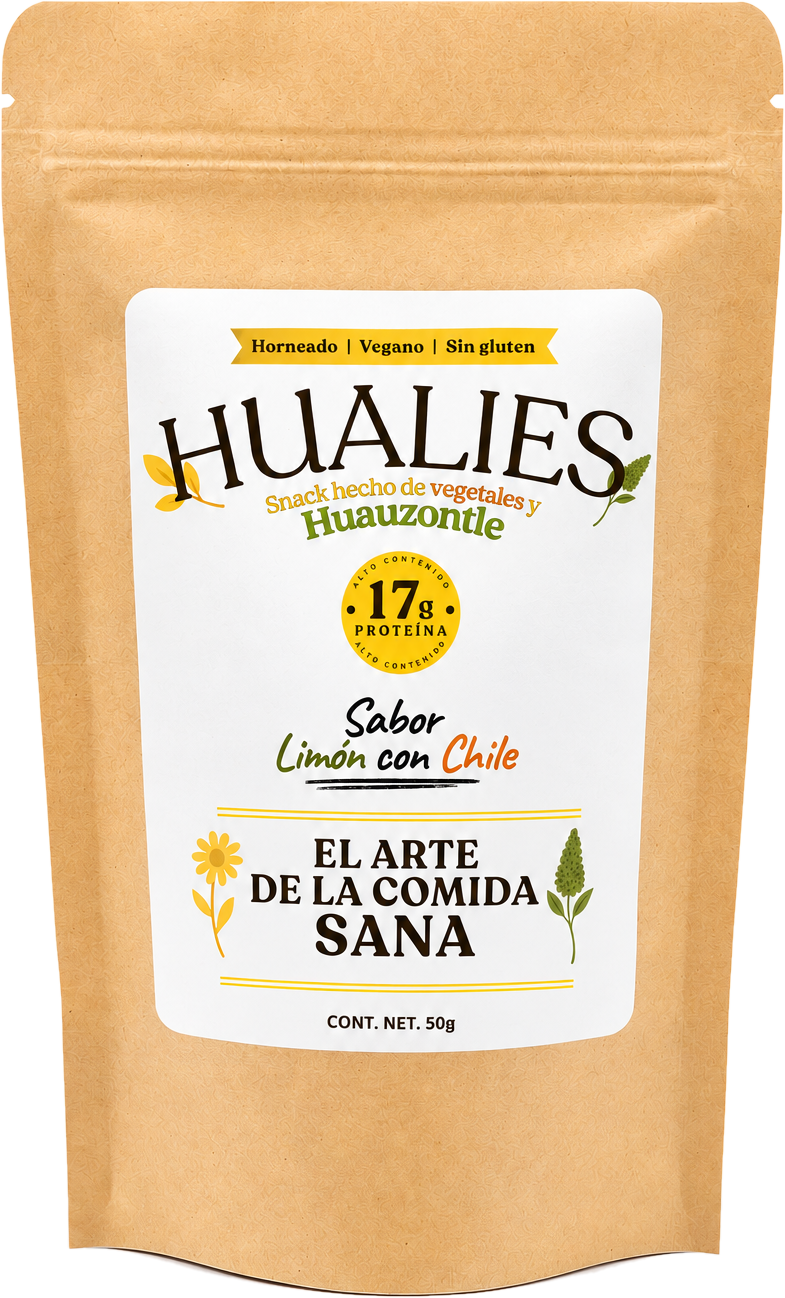 Empaque Hualies sabor limón con chile